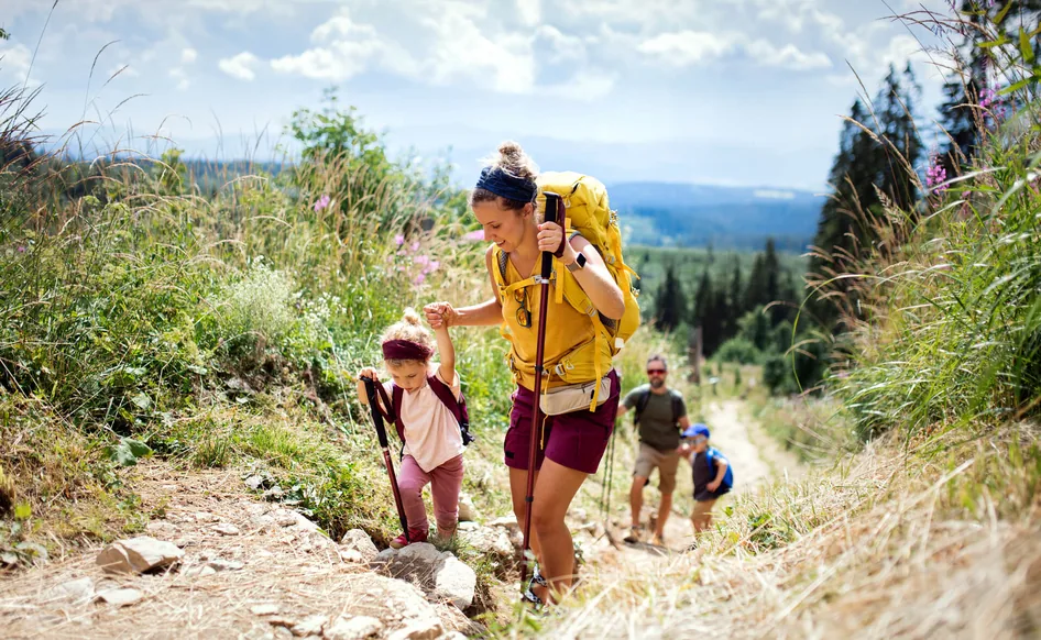 Family walking