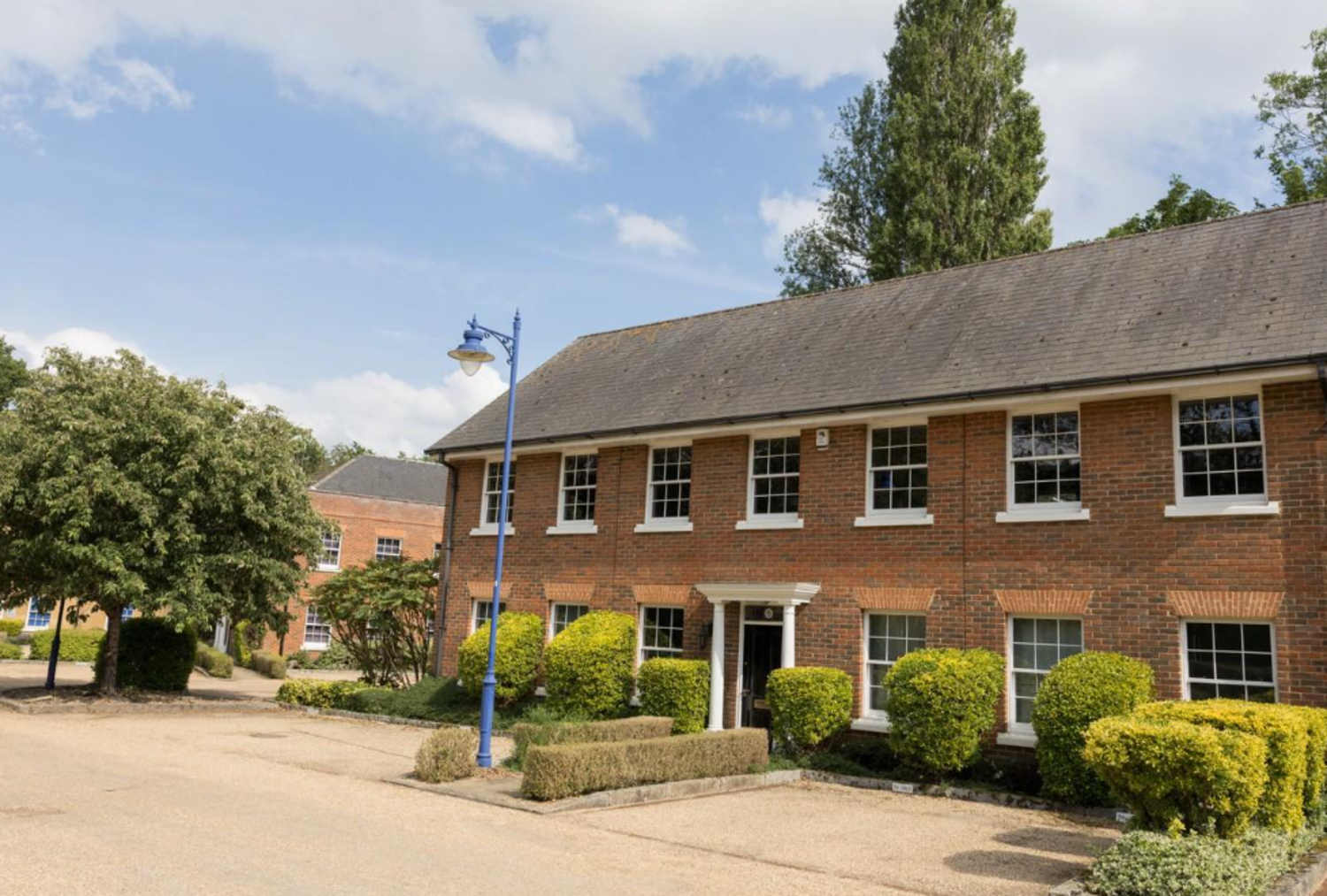 Exterior photo of the Caliber offices.